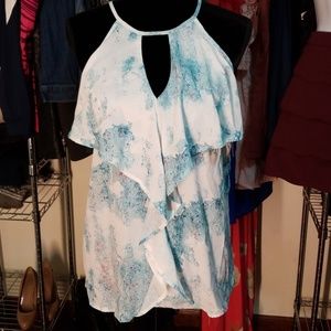 New Mossimo Ruffle Top Size XS